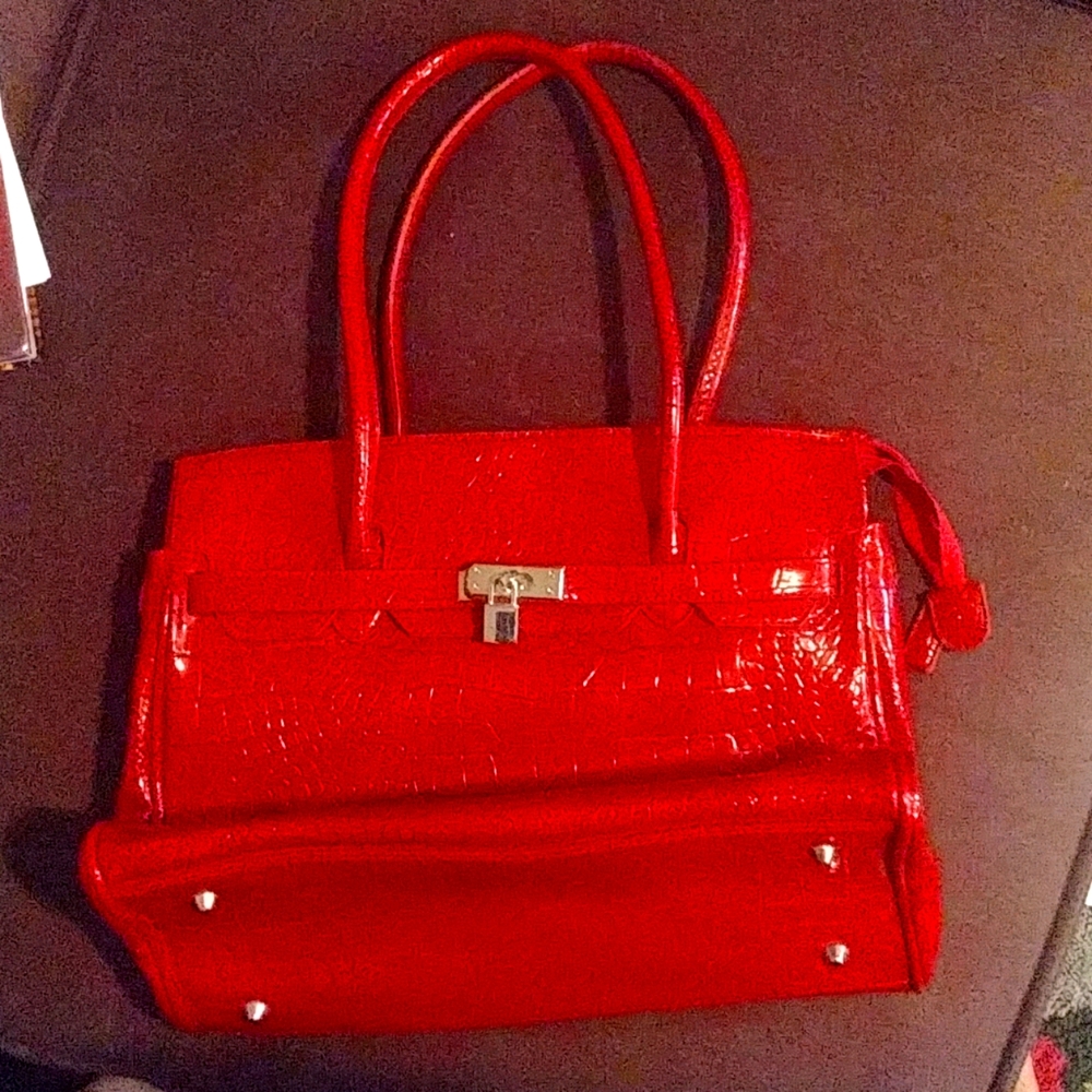 Red Leather Purse